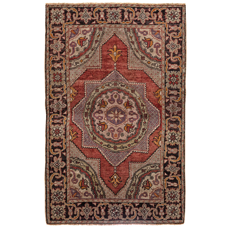 Tapis tribal Dakhia 5 x 7 rétro Anatolian