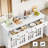 Arlton 55.1" 2 Drawer Sideboard with 4 Glass Doors, Adjustable Shelves-38102761