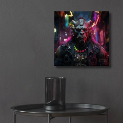 Trinx 'Cyberpunk Orc Shaman' by r3darch0n Acrylic Glass Wall Art