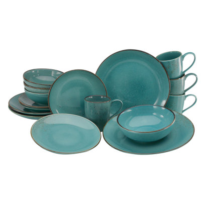 Nature Collection 16 Piece Stoneware Dinnerware Set - Service for 4