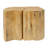 Irregular MGO End Table, 2-in-1 Split Design Accent Side Table, Natural Color, Indoor Outdoor Patio & Living Room-545397252