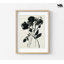 «Black Flora» par Maya Woods, décor floral noir, impression d'aquarelle de très grandes fleurs, impression aquarelle délicate nature noire