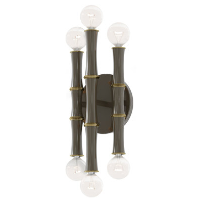 Kane Wall Sconce - Blue, Polished Nickel