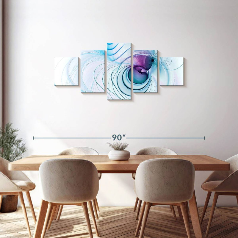 Futuristic Ripples Glazer, 30" H x 68" W