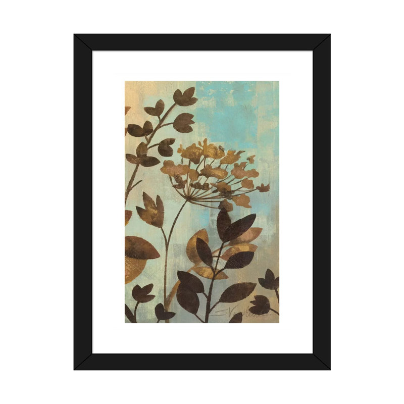 «Enchanted Garden II» par Silvia Vassileva - reproduction d'art, Blanc, H 24 po x l 16 po x P 1 po, Papier encadré noir