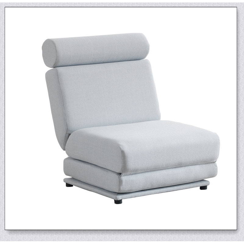 Canapé-lit simple pliable avec coussin, canapé-lit pliable portatif, fauteuil de loisir, facile à ranger, fabriqué en lin respirant et portable