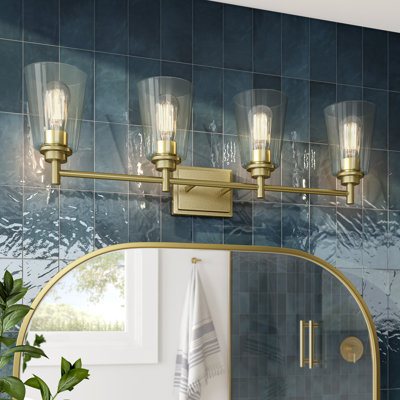 Éclairage pour salle de bain 4 lumières à intensité variable Dre
