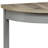Grey Oak And Grey Half Moon Console Table With Bottom Shelf