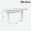 Console élégante avec silhouette géométrique-726593404