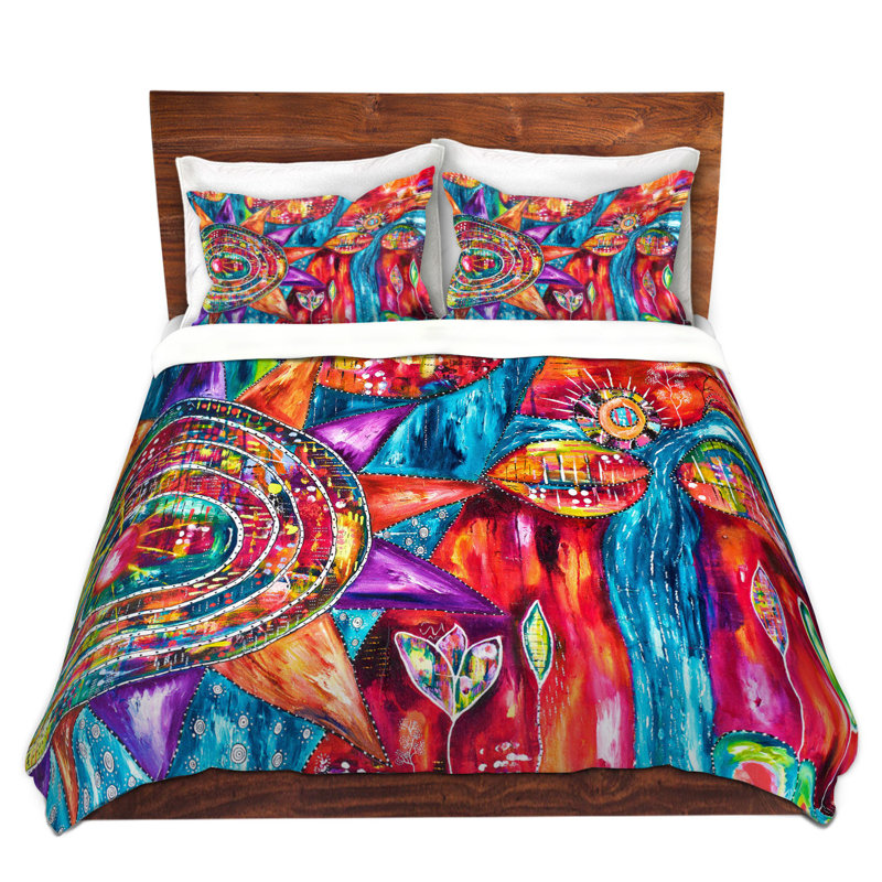 Ensemble de housse de couette réactivé, 1 housse simple + 1 taie standard