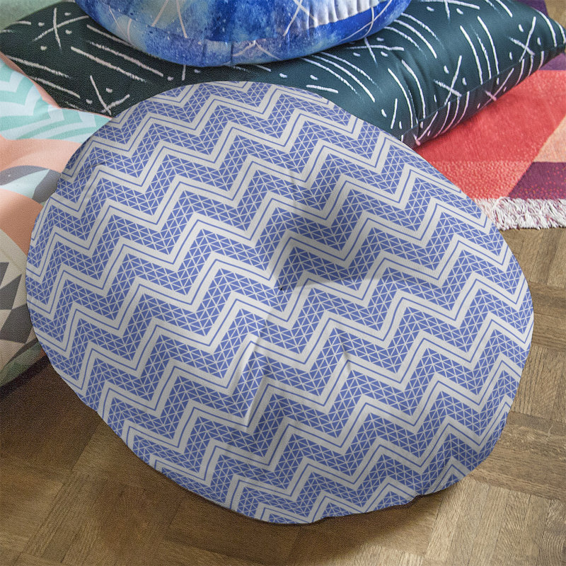 Coussin Rhonda Cheval, 26 po x 26 po, Bleu clair