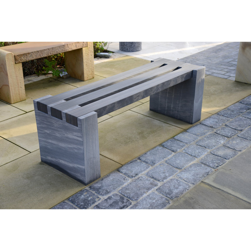 Babiarz Stone Outdoor Bench, Grey
