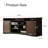 78'' Media Console TV Stand for TVs up to 85" with Open Shelf and Storage Cabinet