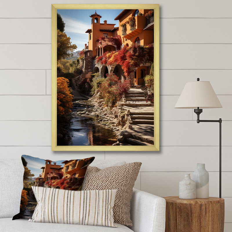 Fauvisme espagnol II sur impression sur toile, Encadrement doré, H 32 po x l 16 po x P 1 po