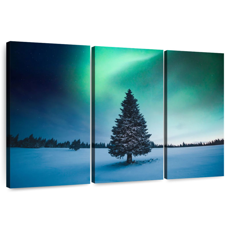 Harnek Winter Pine Tree, 48" H x 74" W