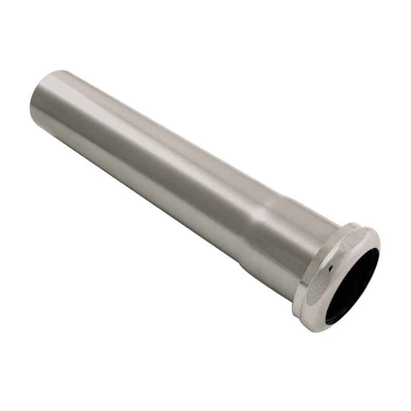 Kingston Brass Century 1-1/2" x 8" Brass Slip Joint Tailpiece Extension Tube, Brushed Nickel