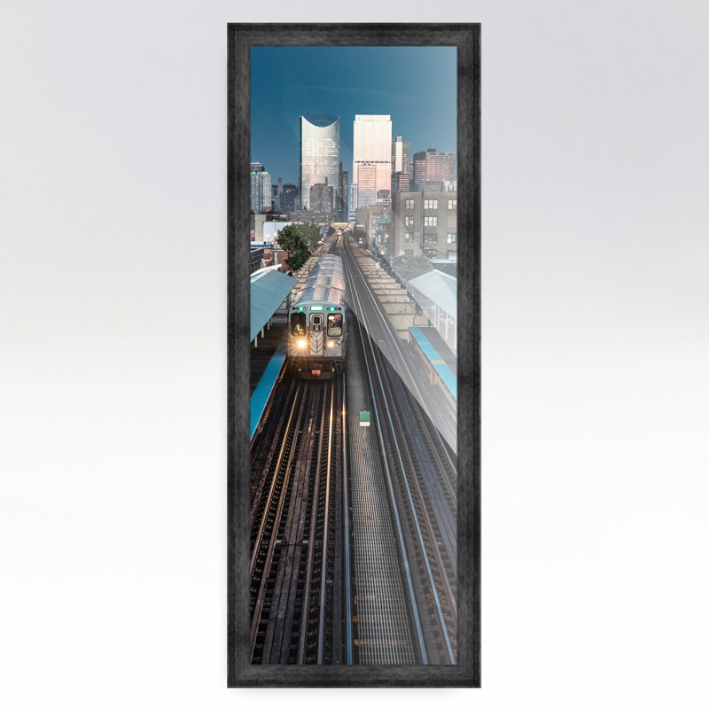 Cadre photo en bois massif Matiza, Noir, 15 po x 30 po