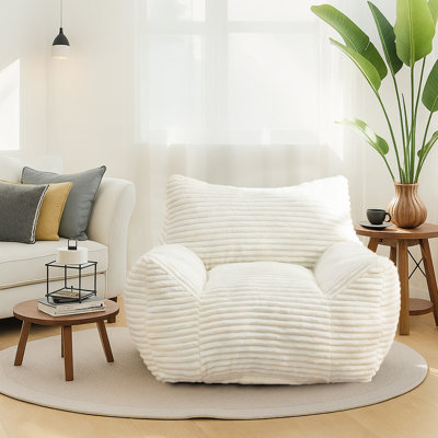Oversized Bean Bag Chair, Lazy Floor Sofa Chair for Living Room and Bedroom by Trule