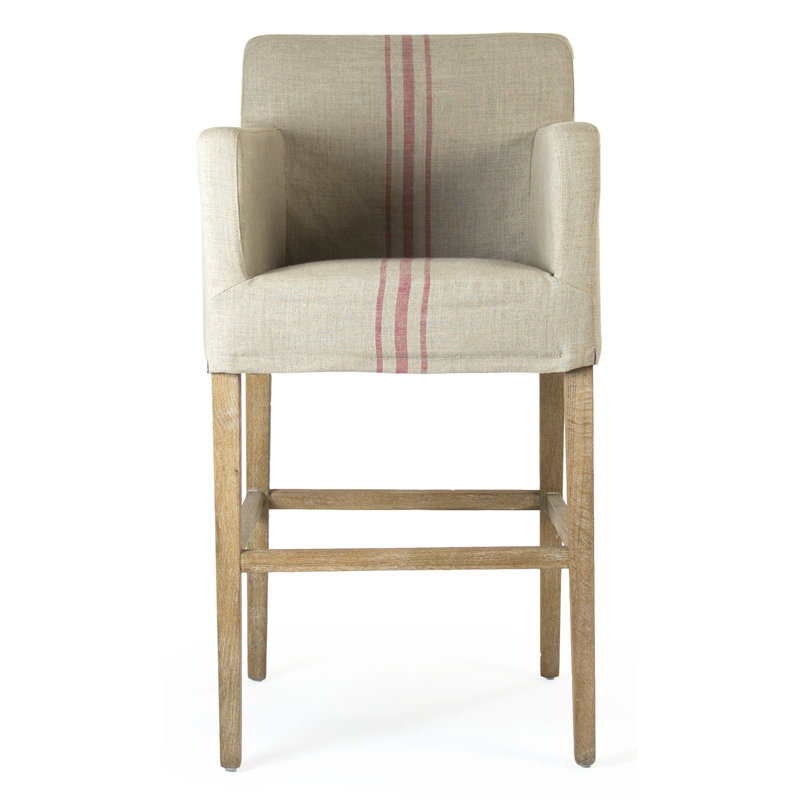 Avignon Bar and Counter Stool, Red, Bar Stool (29.5'' Seat Height)