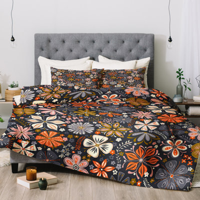 Polyester Floral Comforter Set