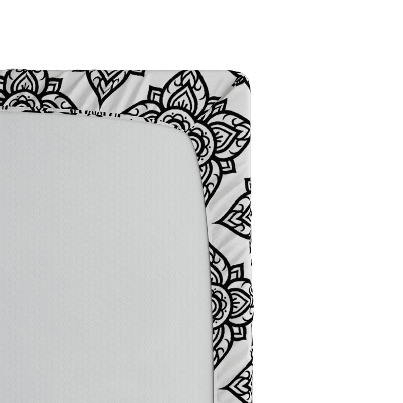 Microfiber Floral Fitted Sheet, Twin XL Fitted Sheet