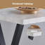 2 - Person Modern Dining Set 120cm Long Bar Table With Linen Bar Stool-117957277-125805421