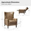 Fauteuil inclinable manuel en faux cuir Alexis-342415611