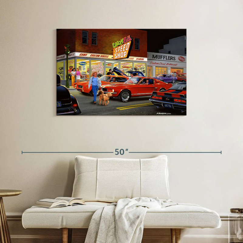 Mehar Crazy Ed's, 26" H x 39" W