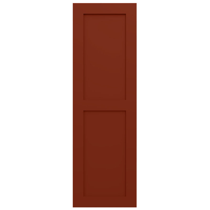 Deux volets plats égaux EnduraCore Composite, L 18 po, Pepper Red, H 79 po