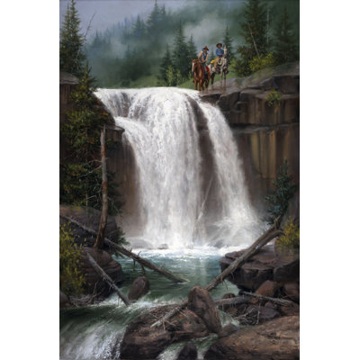Above the Falls by Jack Sorenson - Wrapped Canvas Painting