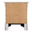 Table de chevet 2 tiroirs LouisPhillipe, blanc-1770144158