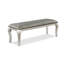 Banc de salle à manger contemporain en similicuir rembourré