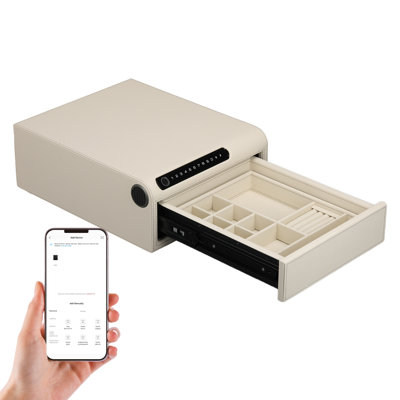 Coffre-fort à bijoux biométrique à empreinte digitale pour la maison