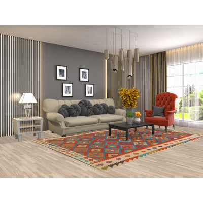 Tapis en laine Kilim 7 x 7