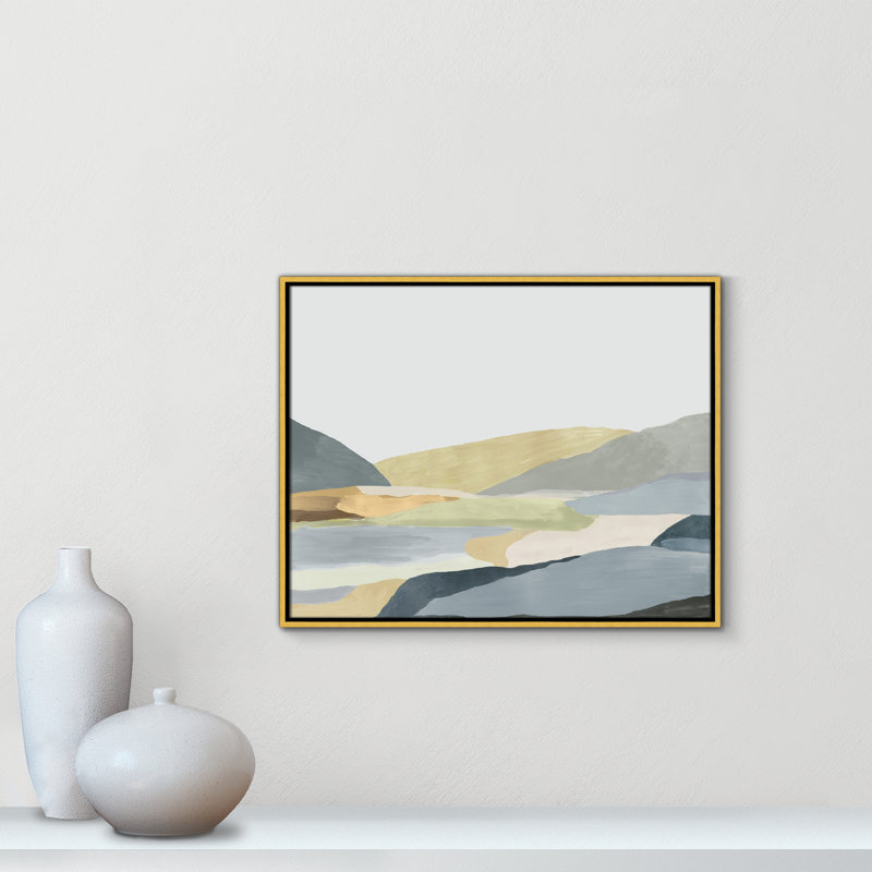 Blair Warm Hills II - reproduction d'art sur toile, H 23,5 po x l 29,5 po x P 2 po, Toile dorée