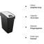 Keeeper waste bin with flip lid-98496660-98496661-98496662