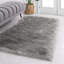 Tapis gris en fausse peau de mouton Buroker-807965422