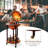 Chareen Solid Wood Wine Bottle & Glass Rack in Brown