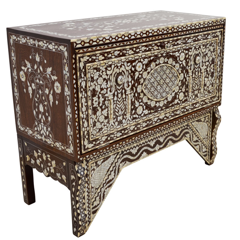 Syrian 39'' W Solid Wood Console Table