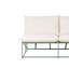 Bessi 160 cm W Steel Patio Sofa with Cushions-2032195377