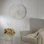 Faux Marble Wood Wall Clock