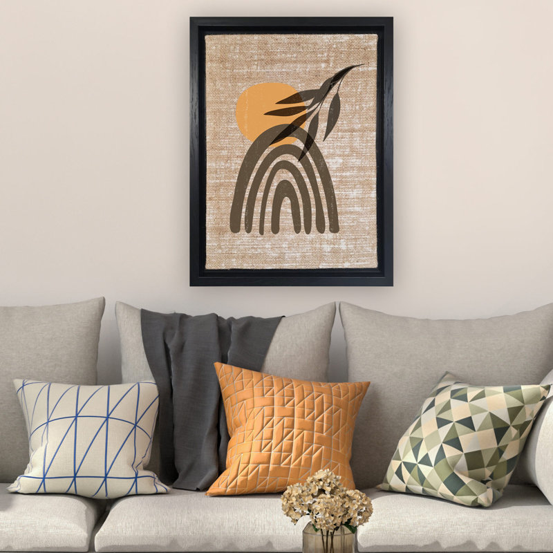 Decorative Canvas Painting, 26" H x 18.1" W, Black