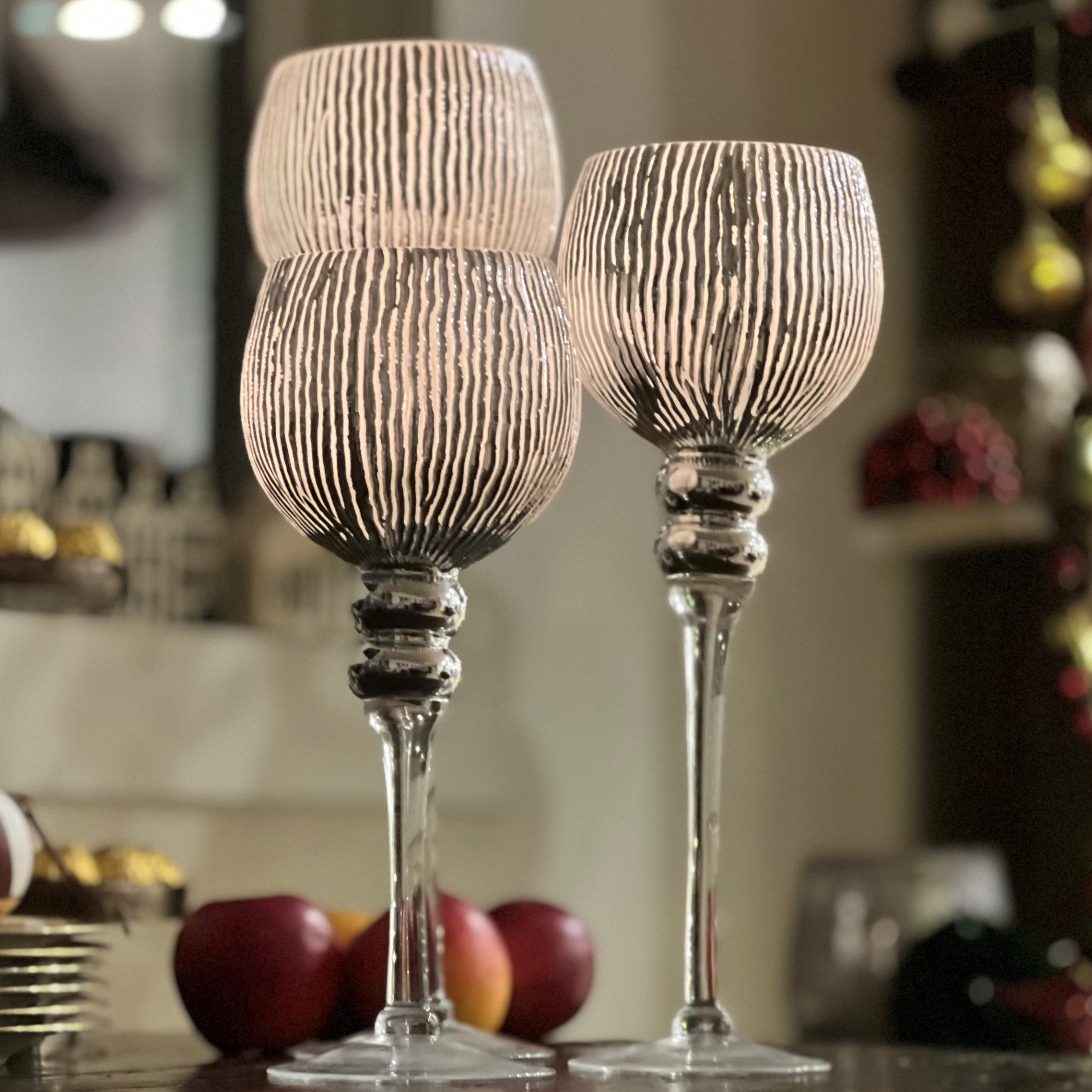 House of Hampton® 15.75'' H Long Stem Goblet Candle Holders Wayfair