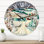 Snowy Road In Rural Winter Landscape - Traditional wall clock