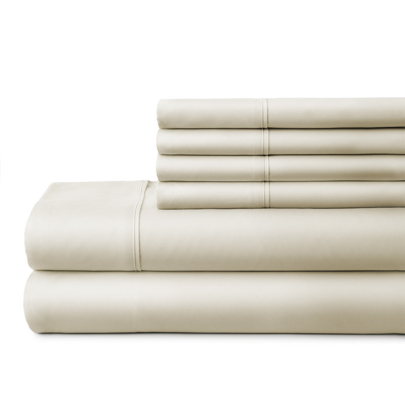 Archimedes Microfiber Sheet Set, Full, Ivory