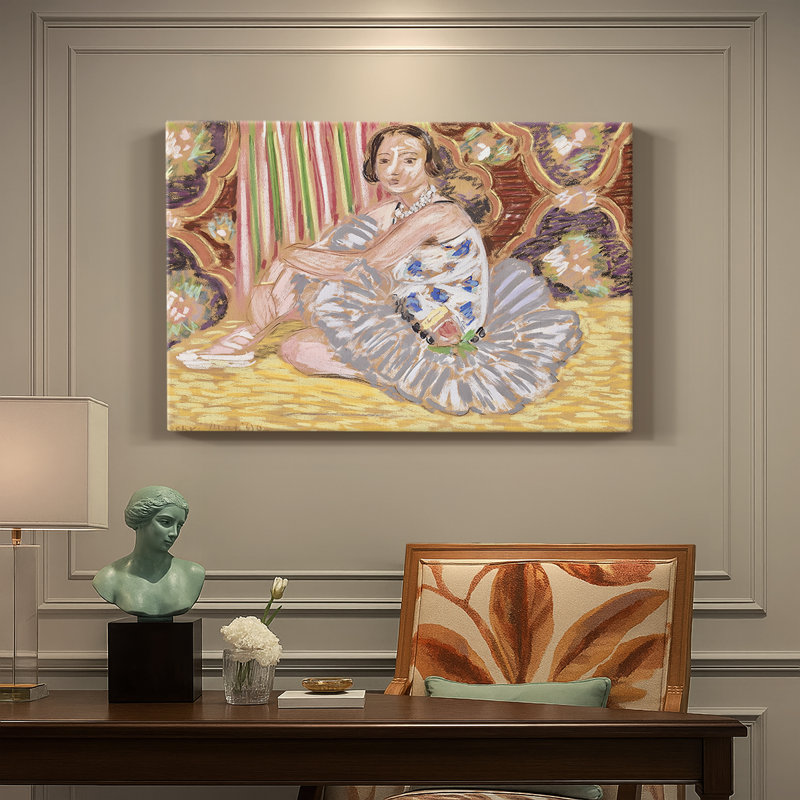 Henri Matisse "Danseuse assise" - art mural de qualité musée, 12 x 18