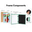 Cadre pour enfant Mickaylah 10 x 12,5 po avec passe-partout 8,5 po x 11 po - bois composite et verre-1985078294-1985078278