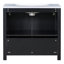 Organisateur de meuble-lavabo 36 po avec lavabo, ensemble d'armoire durable pour un rangement généreux et esthétique moderne-116332528