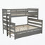 Lit en bois avec lit gigogne-115672707