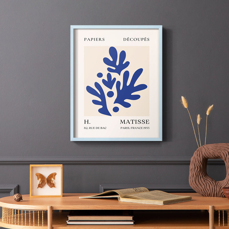 Matisse CLV III, reproduction encadrée - bois massif, Or, H 28 po x l 22 po